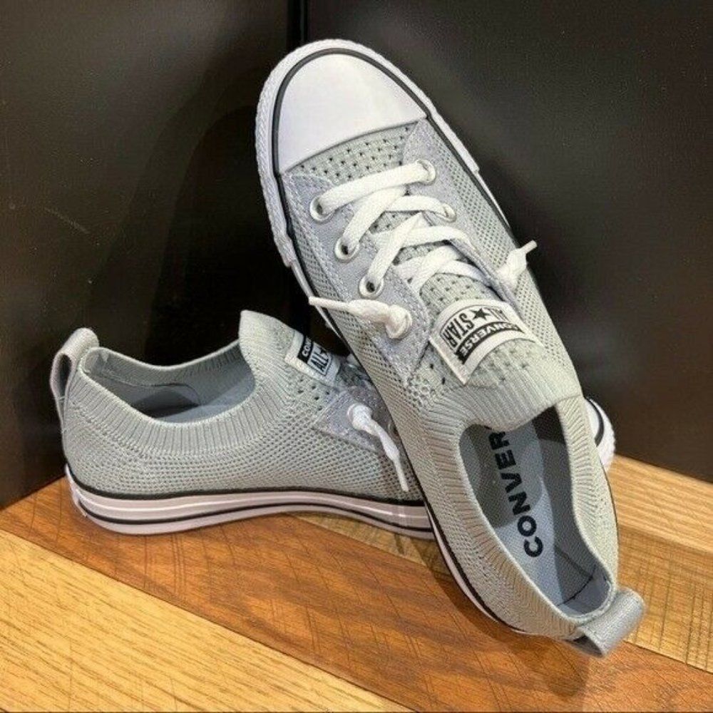 NEW WOMEN'S Converse CTAS Shoreline Grey Sneakers SlipOn - Picture 1 of 4